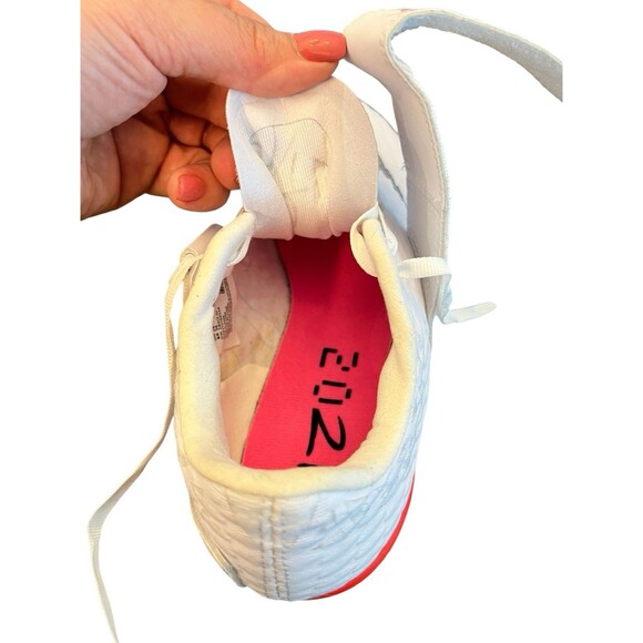 Nike White and Neon Red Athletic Shoes - Picture 14 of 16